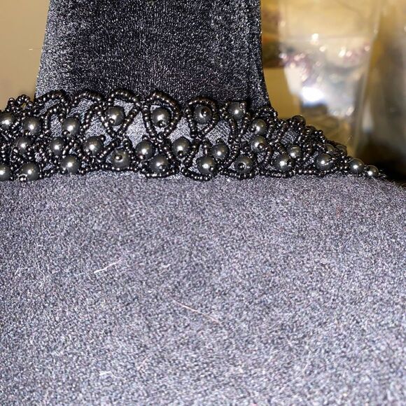 Chico’s‎ Jazzy Jewel Black Wool Embellished Cardigan Jacket L / 12/ 2 - Picture 9 of 13